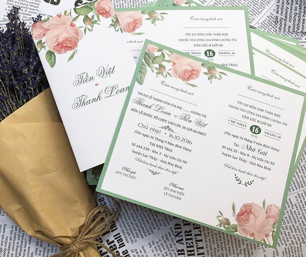 Đa dạng phong cách thiệp cưới từ truyền thống đến hiện đại của cửa hàng thiệp cưới