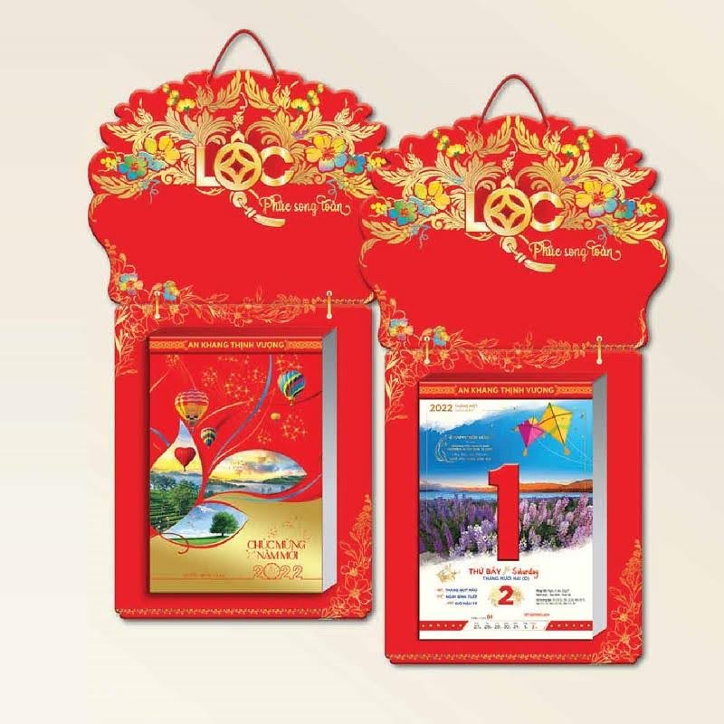 Lịch Tết là một phần không thể thiếu trong không khí chuẩn bị đón năm mới