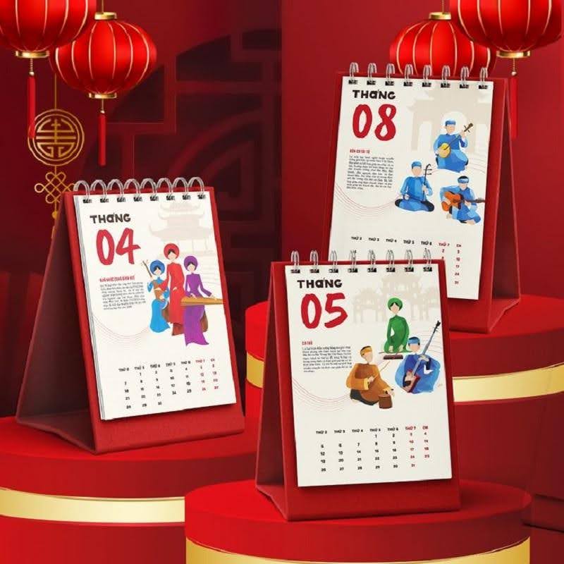 Xưởng in lịch Tết Hồ Chí Minh theo yêu cầu, đa dạng mẫu mã