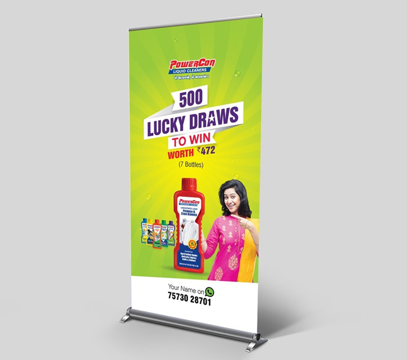 Khách hàng có thể lựa chọn nhiều loại khung khi in standee Gò Vấp