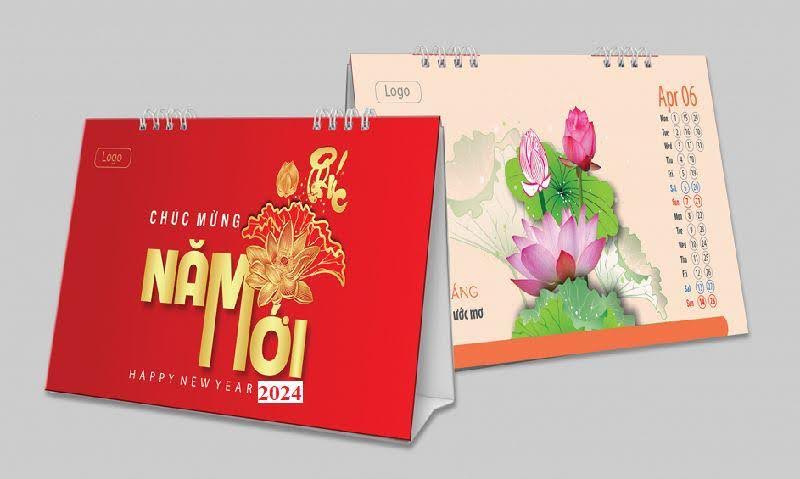 Lịch để bàn giá rẻ, thiết kế theo yêu cầu