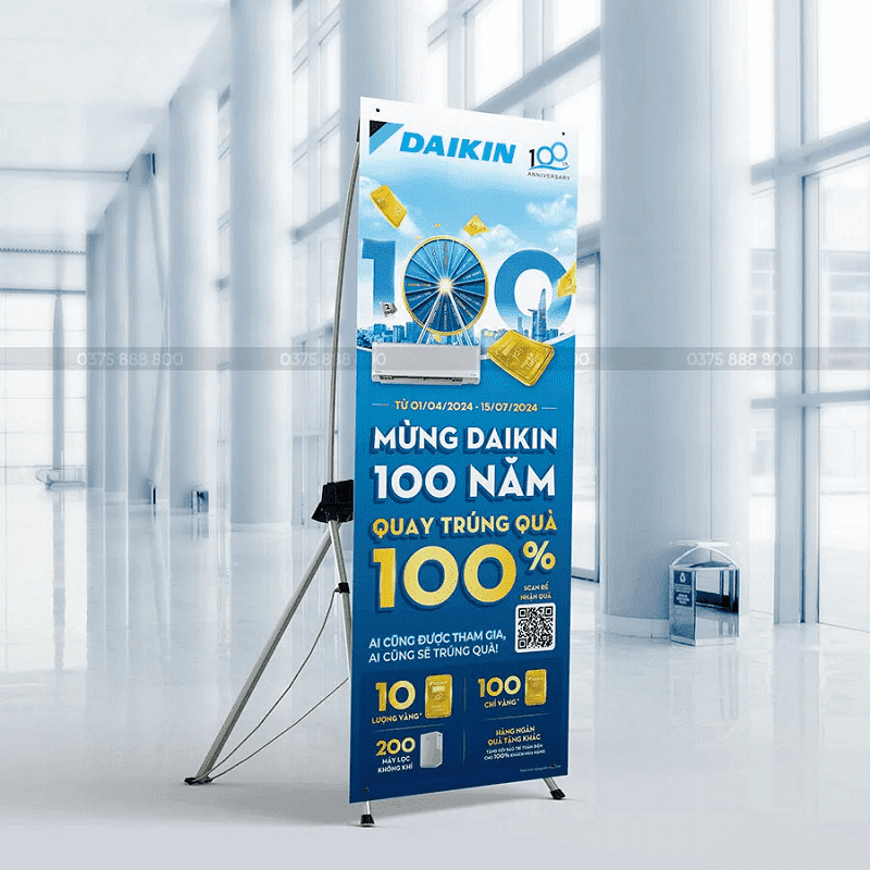 Việc lựa chọn đúng địa chỉ in standee nâng cao hiệu quả quảng bá thương hiệu