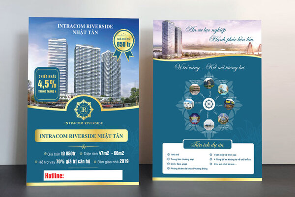 Tờ rơi bất động sản đẹp giúp tăng độ nhận diện cho thương hiệu