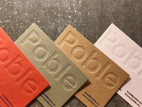 Kỹ thuật in card visit dập nổi