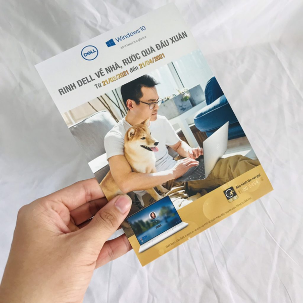 Mẫu tờ rơi a5 thương hiệu máy tính Dell