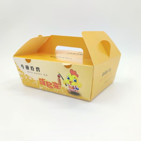 Mẫu hộp gà rán màu sắc bắt mắt