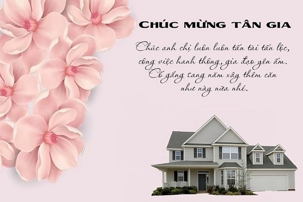 Lời chúc tân gia cần mang ý nghĩa tích cực, ý nghĩa