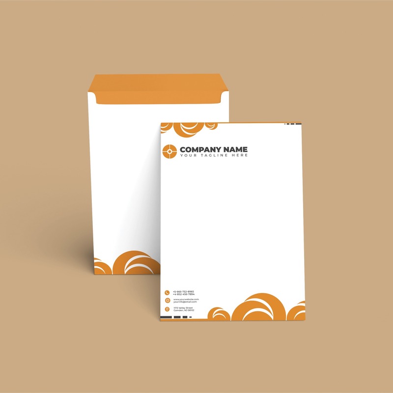 Mẫu phong bì A4 in logo công ty, thiết kế nhận diện thương hiệu cao cấp