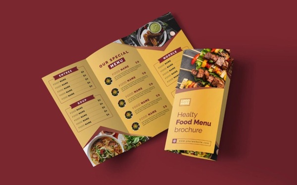 Menu phong cách retro ấn tượng, được nhiều quán ăn lựa chọn