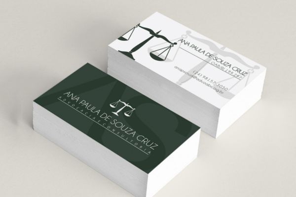 Mẫu card visit luật sư tông xanh đậm và trắng với thiết kế tối giản chuyên nghiệp