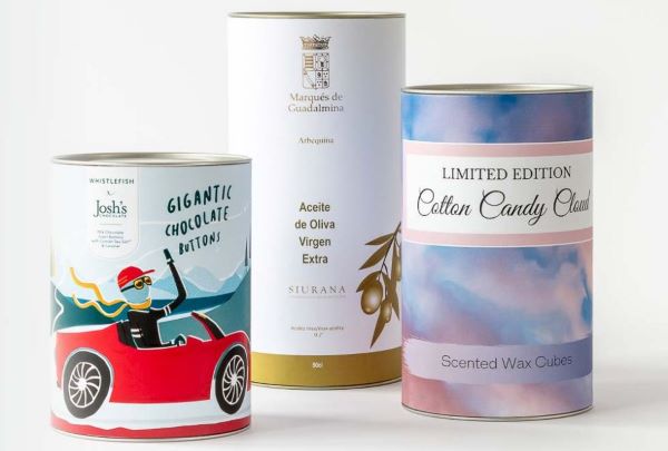 Mẫu hộp giấy tròn có thiết kế bắt mắt