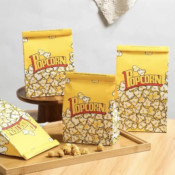 Túi bắp rang bơ màu sắc nhẹ nhàng, thân thiện