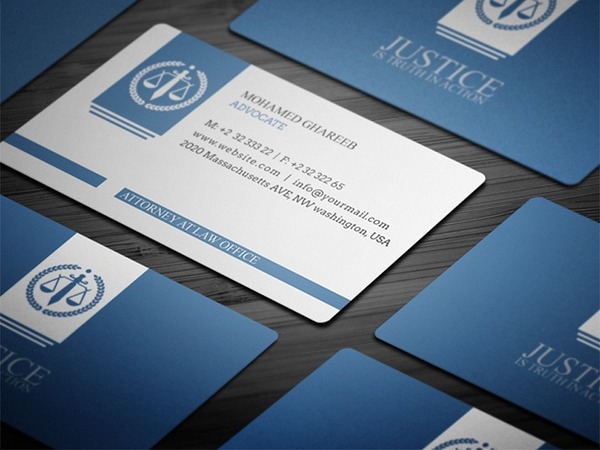 In Nhanh Nhanh cung cấp các mẫu card visit luật sư đẳng cấp, công nghệ in Offset sắc nét