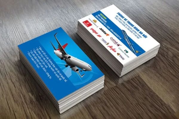Card visit đại lý vé máy bay nhỏ gọn, tiện trao, dễ nhớ