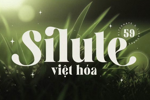 Silute là font chữ đậm nét, tạo ấn tượng mạnh mẽ khi in poster