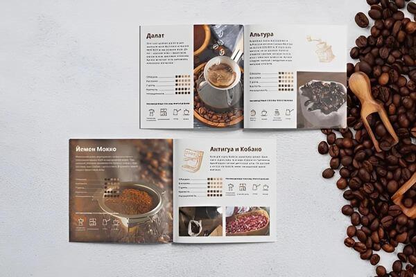 Catalogue coffee sáng tạo thể hiện phong cách thương hiệu