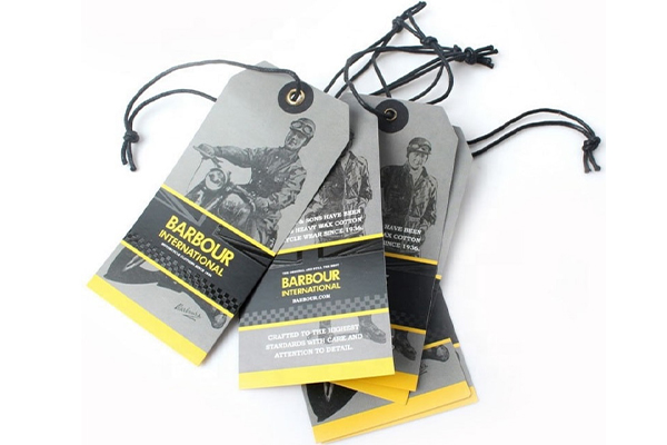 Tag quần áo bằng chất liệu giấy Couche