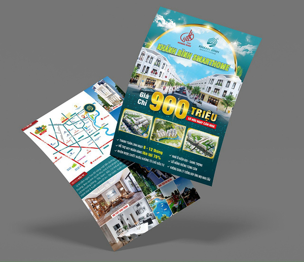 Hình ảnh rõ nét giúp tờ rơi bất động sản chuyên nghiệp hơn