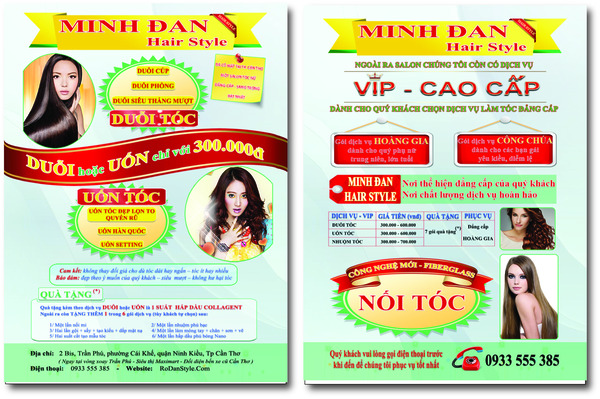 Mẫu tờ rơi khuyến mãi kết hợp hài hòa giữa màu sắc và hình ảnh