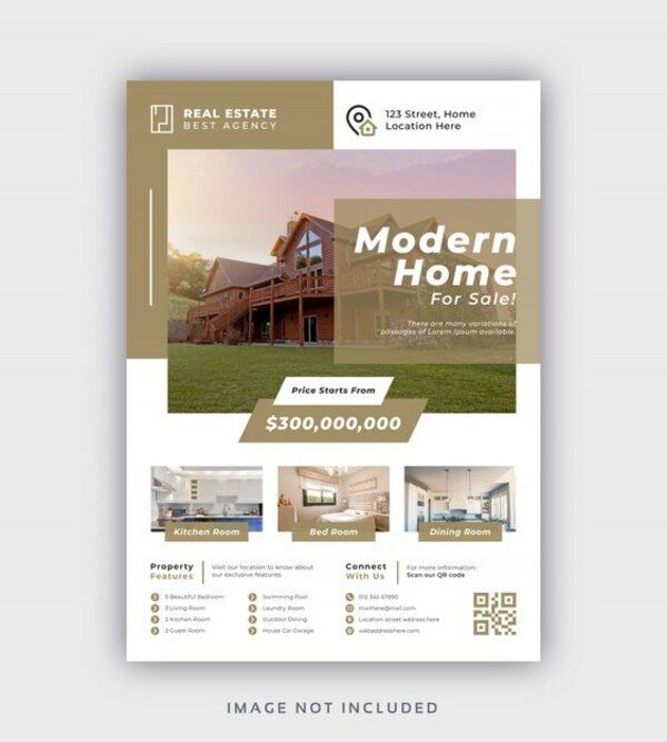 Sử dụng mã QR trong thiết kế tờ rơi bất động sản