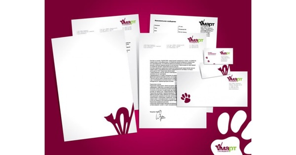 Thiết kế giấy tiêu đề công ty đẹp với logo độc đáo