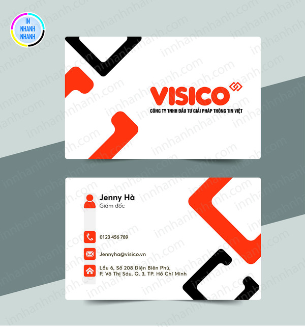 Card visit phải chịu nhiệt và cứng cáp để đảm bảo nhìn rõ ràng