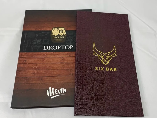 In ép kim menu đóng cuốn