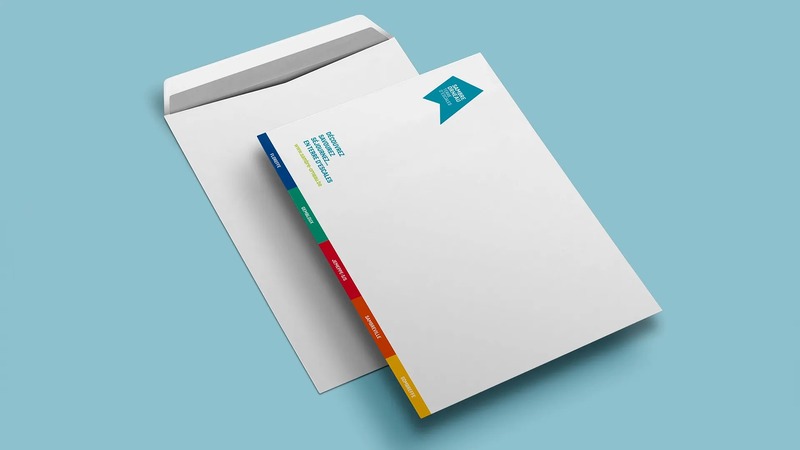 Mẫu bao thư A4 văn phòng thiết kế đơn giản, màu sắc trang nhã, dễ sử dụng