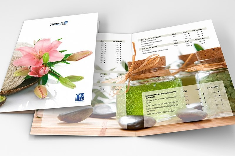 In menu Spa - ấn phẩm quan trọng