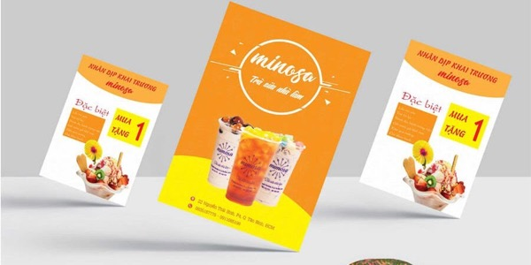 Mẫu tờ rơi a5 được in cho quán ăn uống