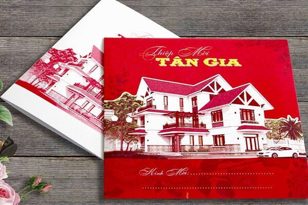 Mẫu thiệp mời tân gia nhà mới đẹp, độc đáo