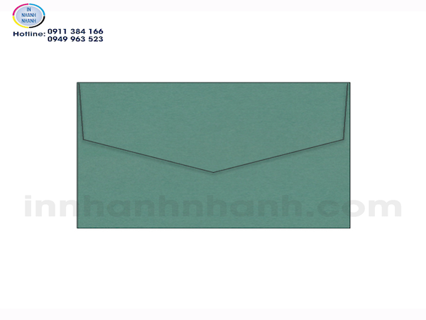 Mẫu in phong bì tối giản với màu sắc chủ đạo được thiết kế riêng