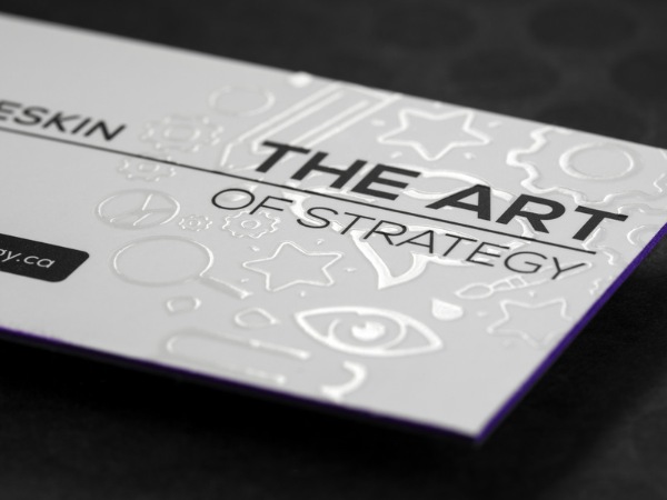 Mẫu card dập họa tiết nổi đầy sáng tạo