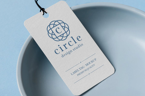 Mẫu tag quần áo sang trọng bằng giấy mỹ thuật