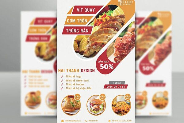 Mẫu tờ rơi khai trương đẹp, đơn giản