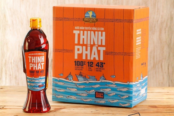 Mẫu tem dán nước mắm sang trọng, nổi bật và ấn tượng