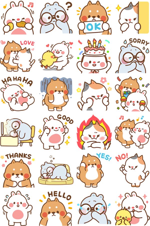 Mẫu 10 sticker cute