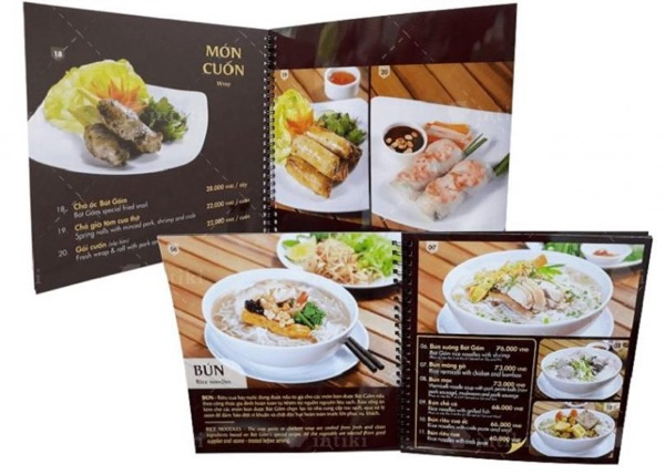 Địa chỉ in menu nhà hàng uy tín tại TPHCM - In Nhanh Nhanh 
