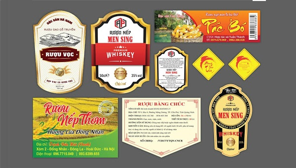 Mẫu decal cho sản phẩm thiết kế độc đáo