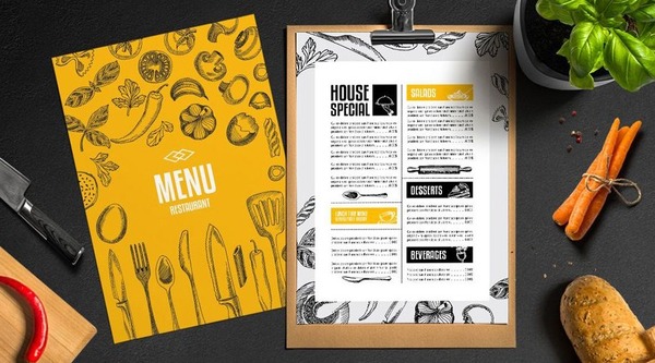 Menu tờ rơi độc đáo giúp doanh nghiệp tạo ấn tượng với khách hàng