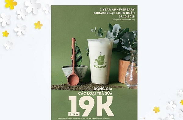 Tờ rơi trà sữa mẫu 09