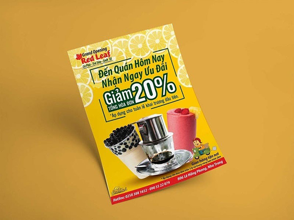 Tờ rơi trà sữa mẫu 07