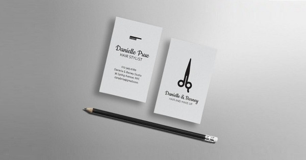 Card visit salon tóc cao cấp, phù hợp cho thương hiệu làm đẹp, spa và stylist cá nhân