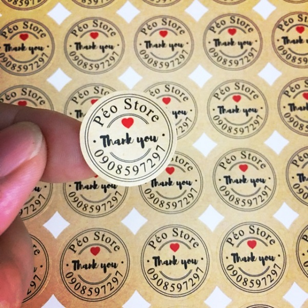 Mẫu sticker cho shop thời trang