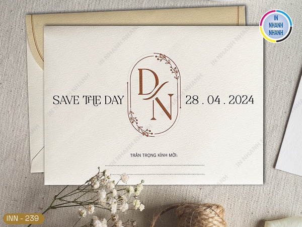 Mẫu phong bì thiệp cưới đẹp mắt, đơn giản nhưng vẫn sang trọng