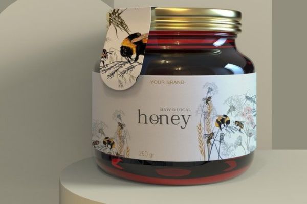 Tem dán mật ong với phong cách tinh tế, đơn giản