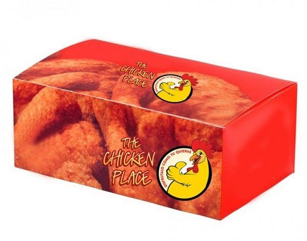 Mẫu hộp gà rán đơn giản được ưa chuộng