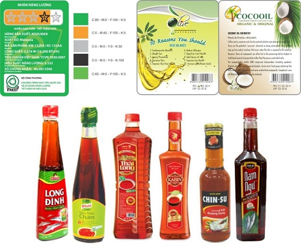 Các mẫu decal tem nhãn cho chai lọ