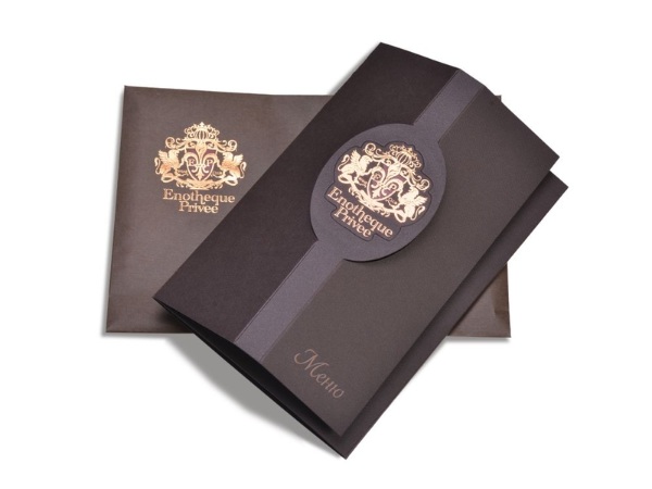 In ép kim menu dạng gấp