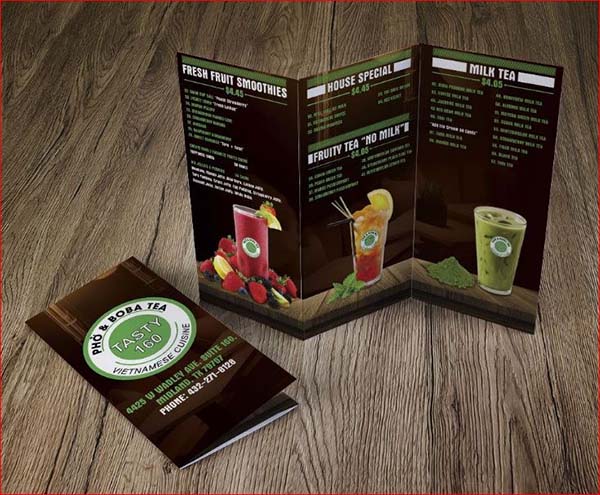 Tờ rơi trà sữa mẫu 04